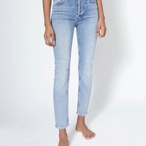 RE/DONE 90s High Rise Ankle Crop Jeans